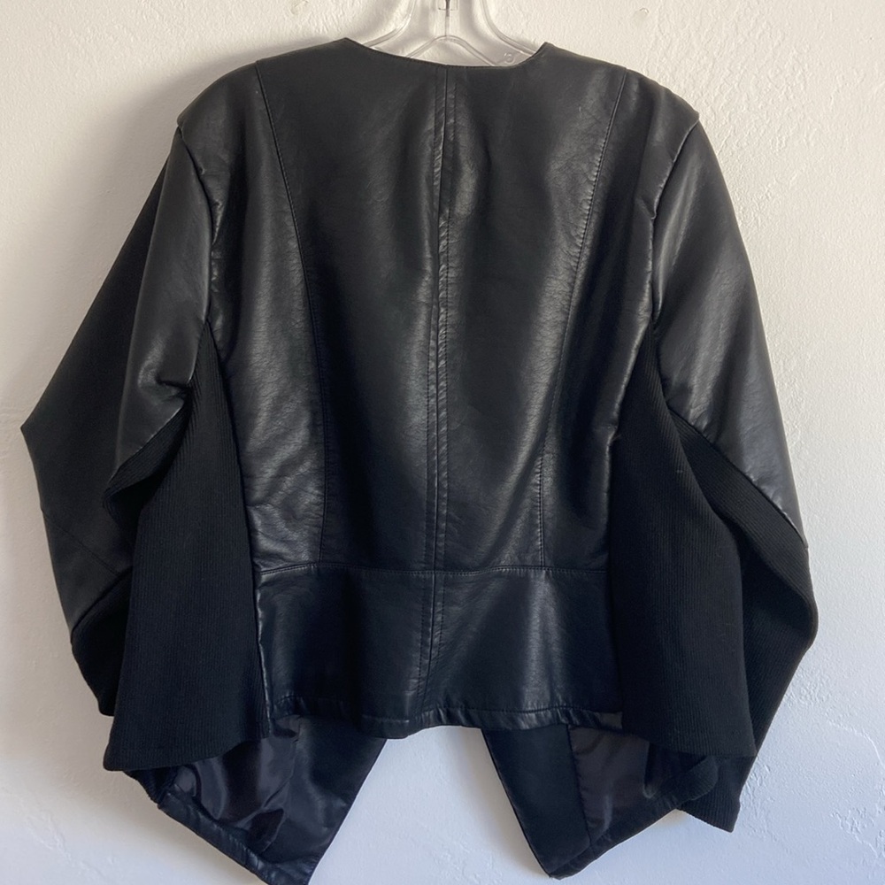 Motorcycle Style Pleather Jacket - image 2